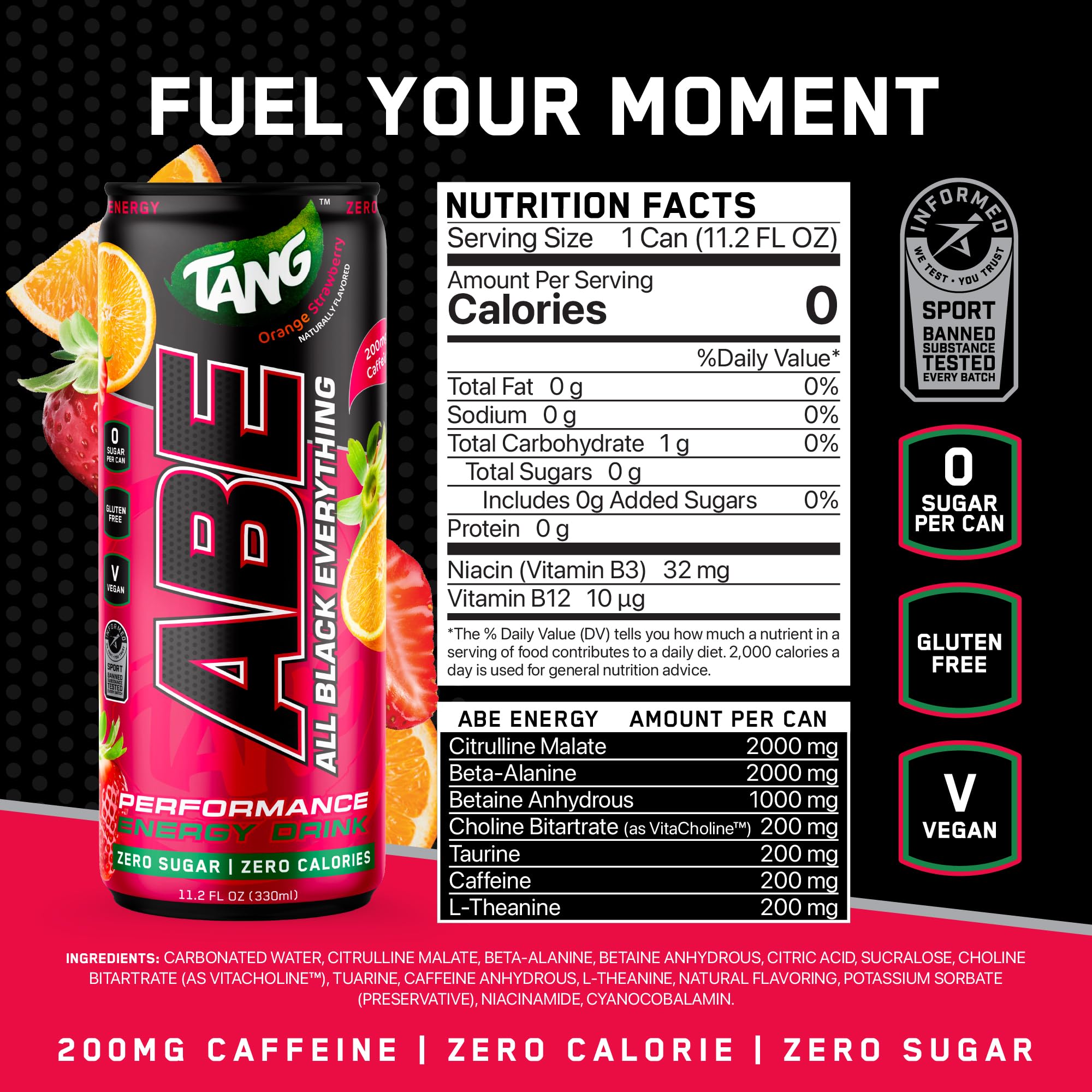 Amazon.com : All Black Everything Performance Energy Drink | Zero